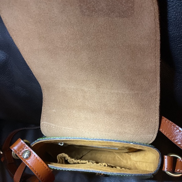 Patricia Nash Barton Leather Saddle Bag Crossbody - Picture 4 of 6